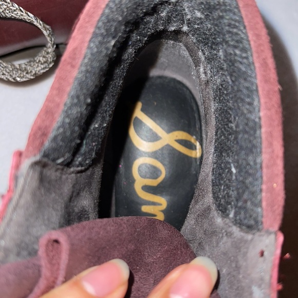 Sam Edelman Maroon Lace-up boots - Picture 4 of 5